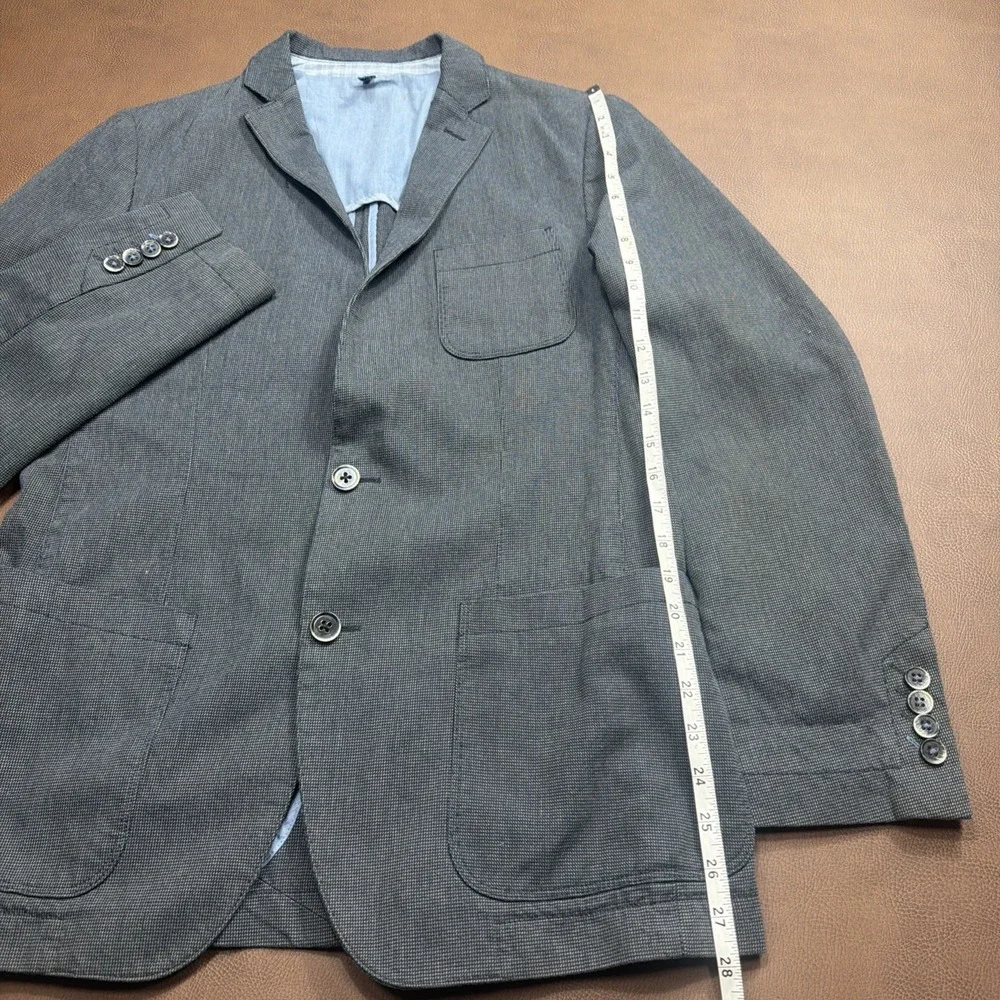 HUGO BOSS Unconstructed Sport Coat Blazer Mens 38R Gray Non Lined Wedding Formal